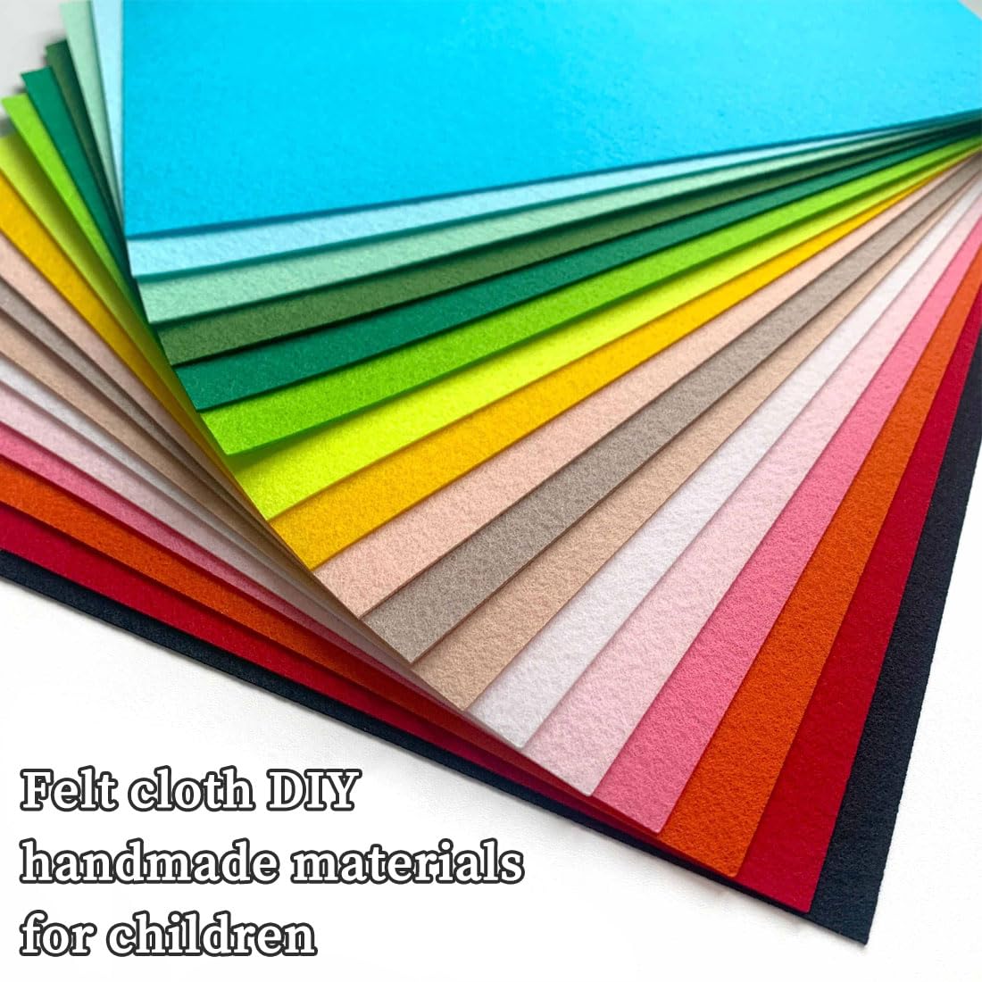 Jokureao 68-tlg. Filzstoff Set - 40 Farben Bastelfilz 20x15cm