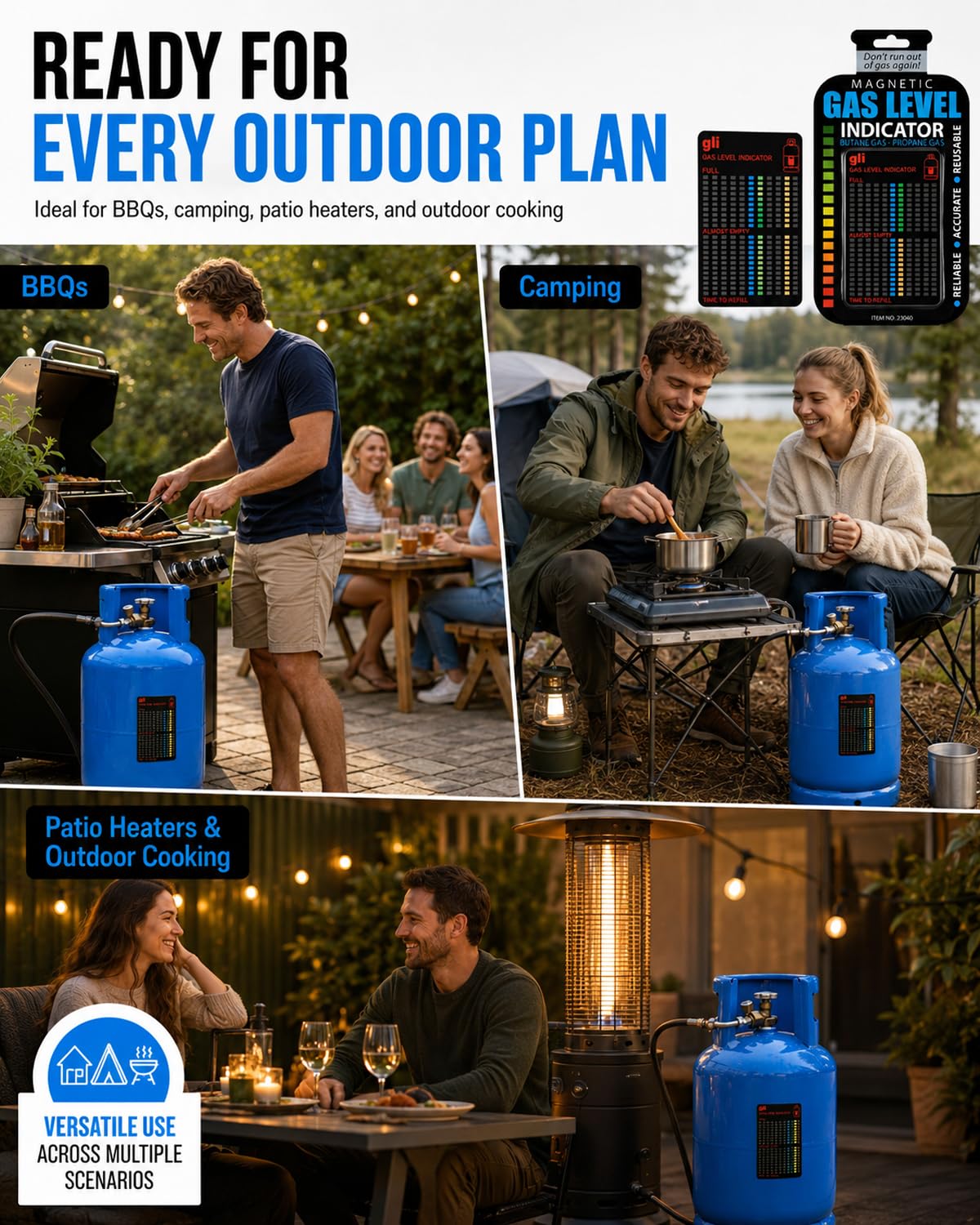 Gasflaschen Füllstandsanzeige Magnetisch 2er Set – Wiederverwendbar, präzise & zuverlässig für Wohnmobil, Grill & Camping. Nie mehr ohne Gas!