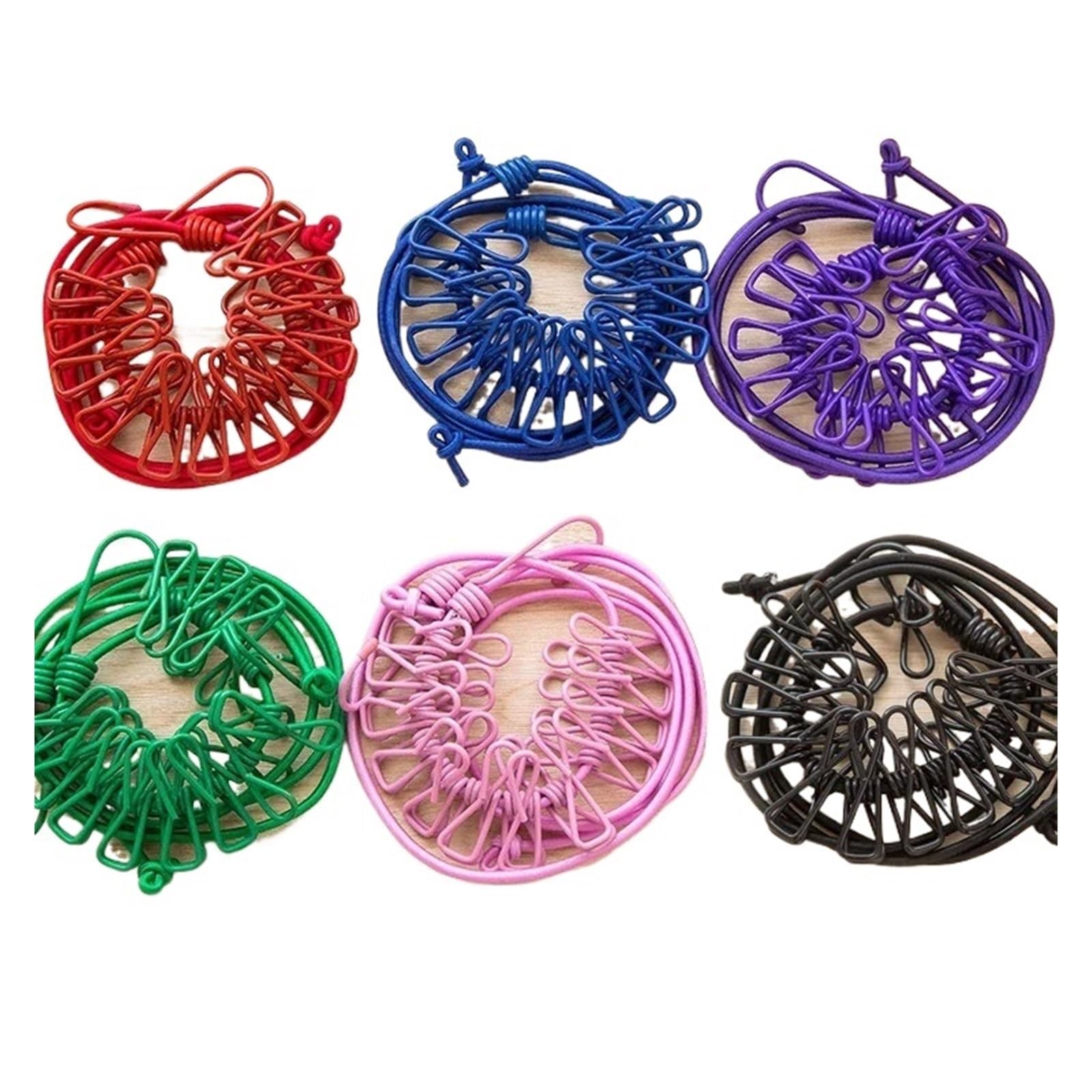 Corde à linge portable pour le camping le voyage et le séchage extérieur