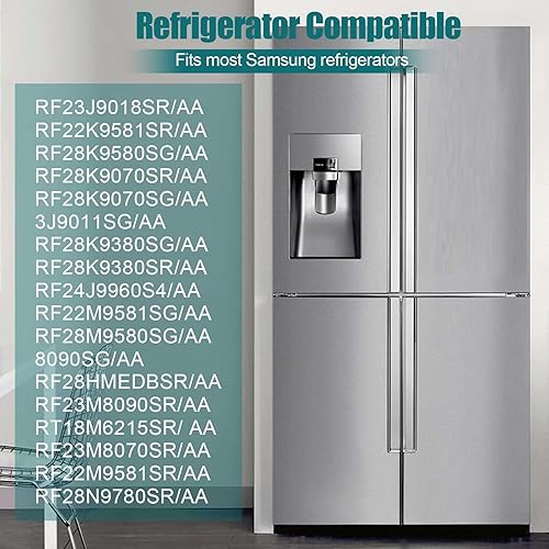 Miniatura 3 de FOWSRHRG Cuñas de bisagra de puerta de refrigerador, kits de ajuste de altura de puerta de refrigerador (para Samsung 3282540, DA60-00314C,