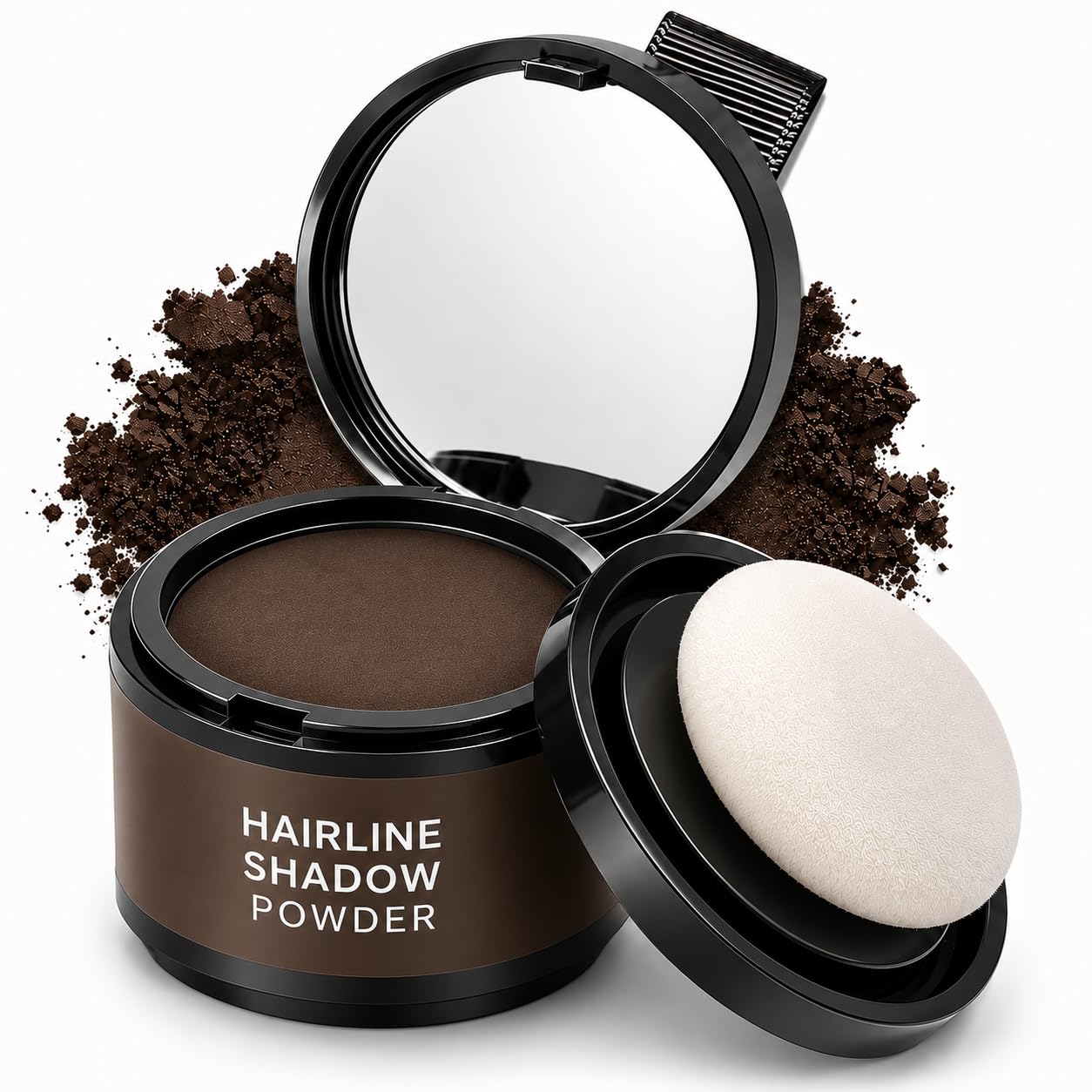 Brown Hair Touch Up Powder | Dark Brown Root Touch Up | Hairline Powder Brown | Instant Hair Colour Touch Up (4 Gm)-picture-14