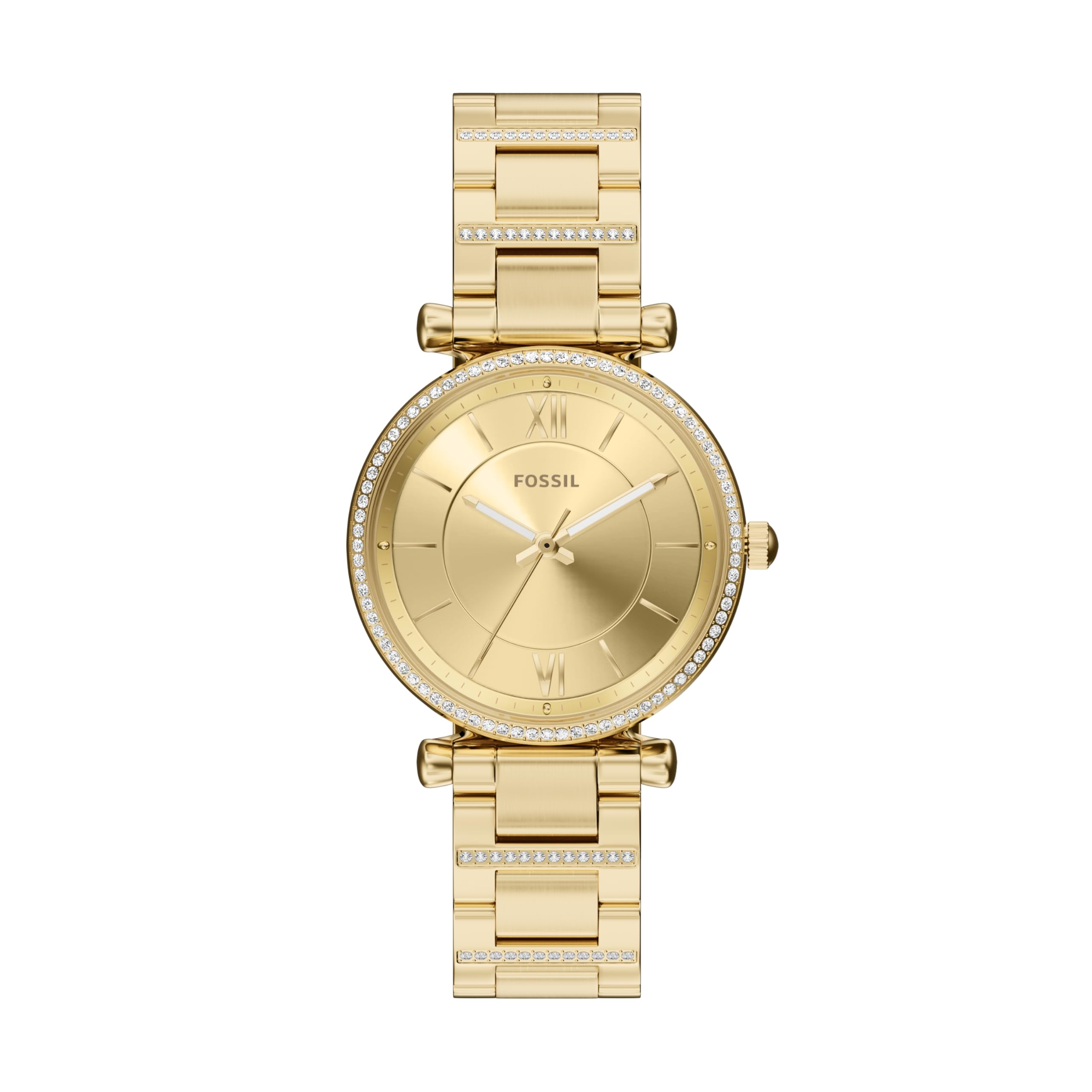 Buy Fossil Carlie Gold Quartz Stainless Steel Watch ES5465 at