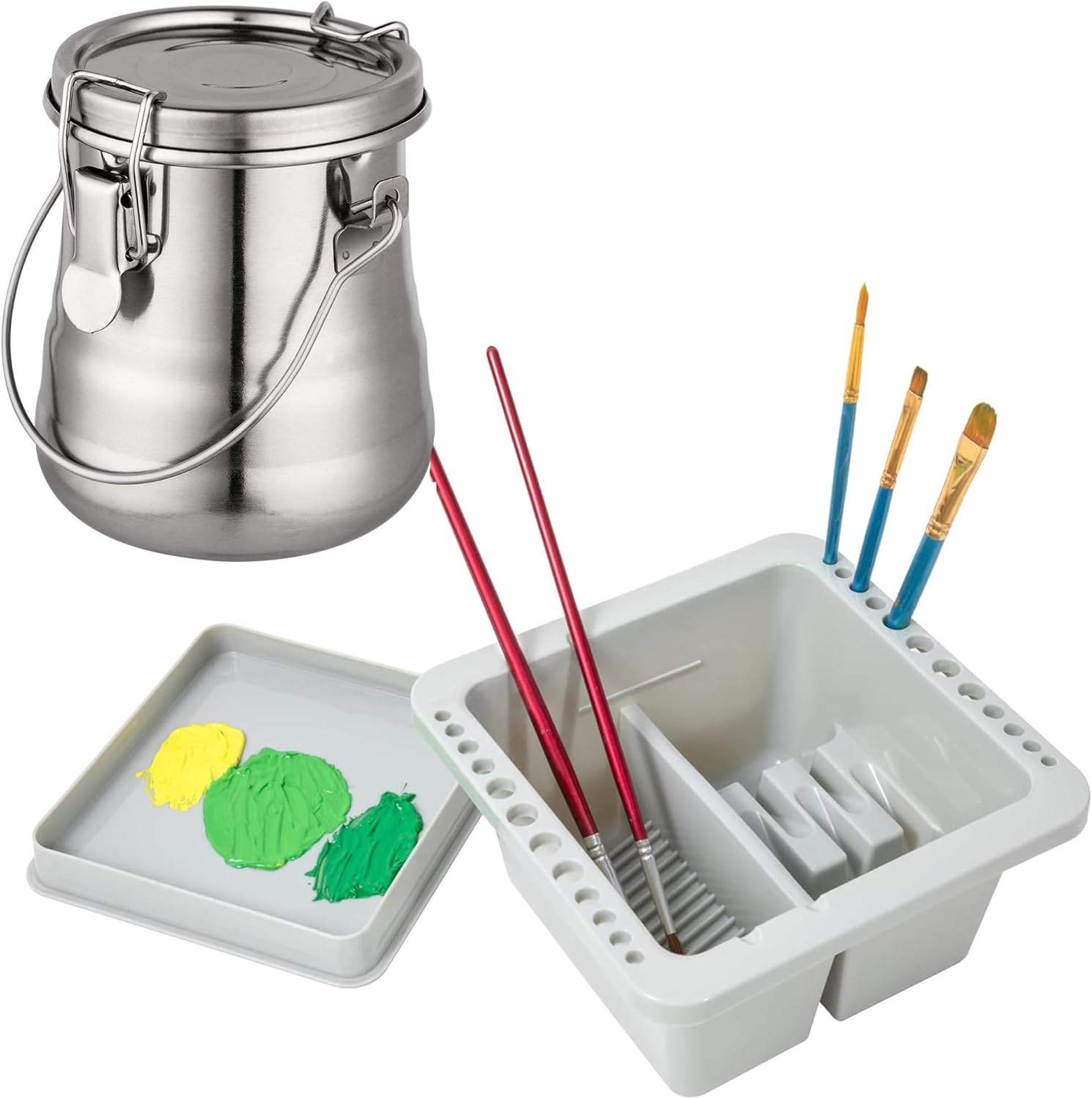 MyLifeUNIT Paint Brush Cleaner, Paint Brush Holder and Organizers Bundle