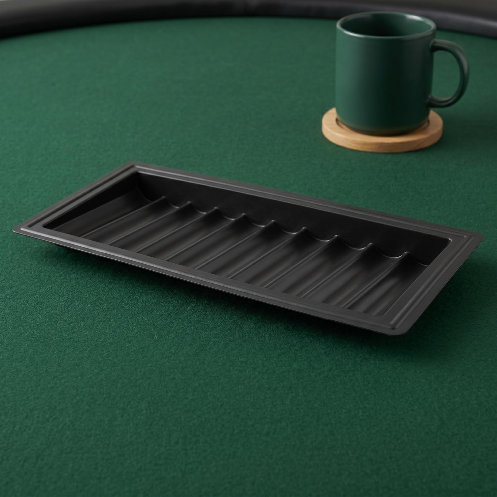 Toyvian Plateau de puces de poker pour table de poker - Plateau de rangement en plastique - 47 x 23 x 4 cm - Pour la maison et le magasin