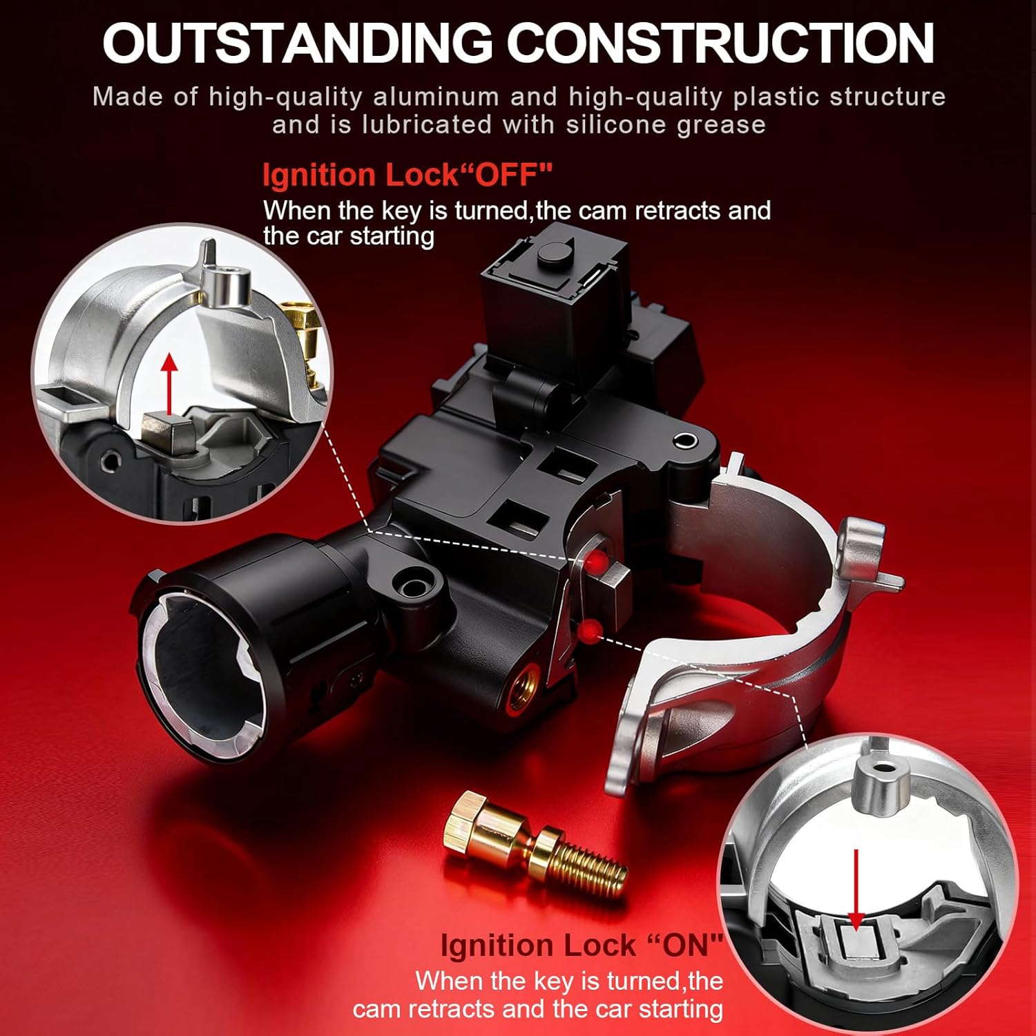 Ignition Lock Housing 989-019 Compatible with Ford Escape 2008-2012 Ford Focus 2009-2011 Mazda Tribute 2008-2011 Mercury Mariner 2008-2010 Replaces 9L8Z3511A ZZDB66160