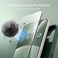 Vista 1341 de GONEZ Funda de silicona para iPhone 15 Pro Max, compatible con Magsafe, protector de cámara + protector de pantalla, forro de microfibra suave Negro