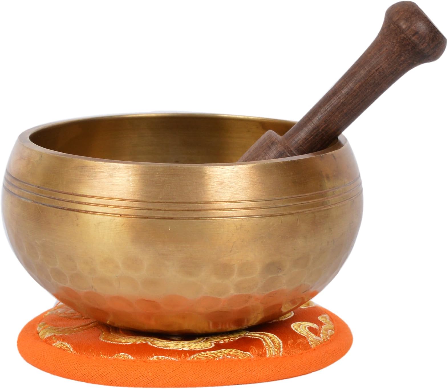 Tibetan Hand hammered Meditation Singing Bowl with matching protective bag (Ham-XS) (B24)