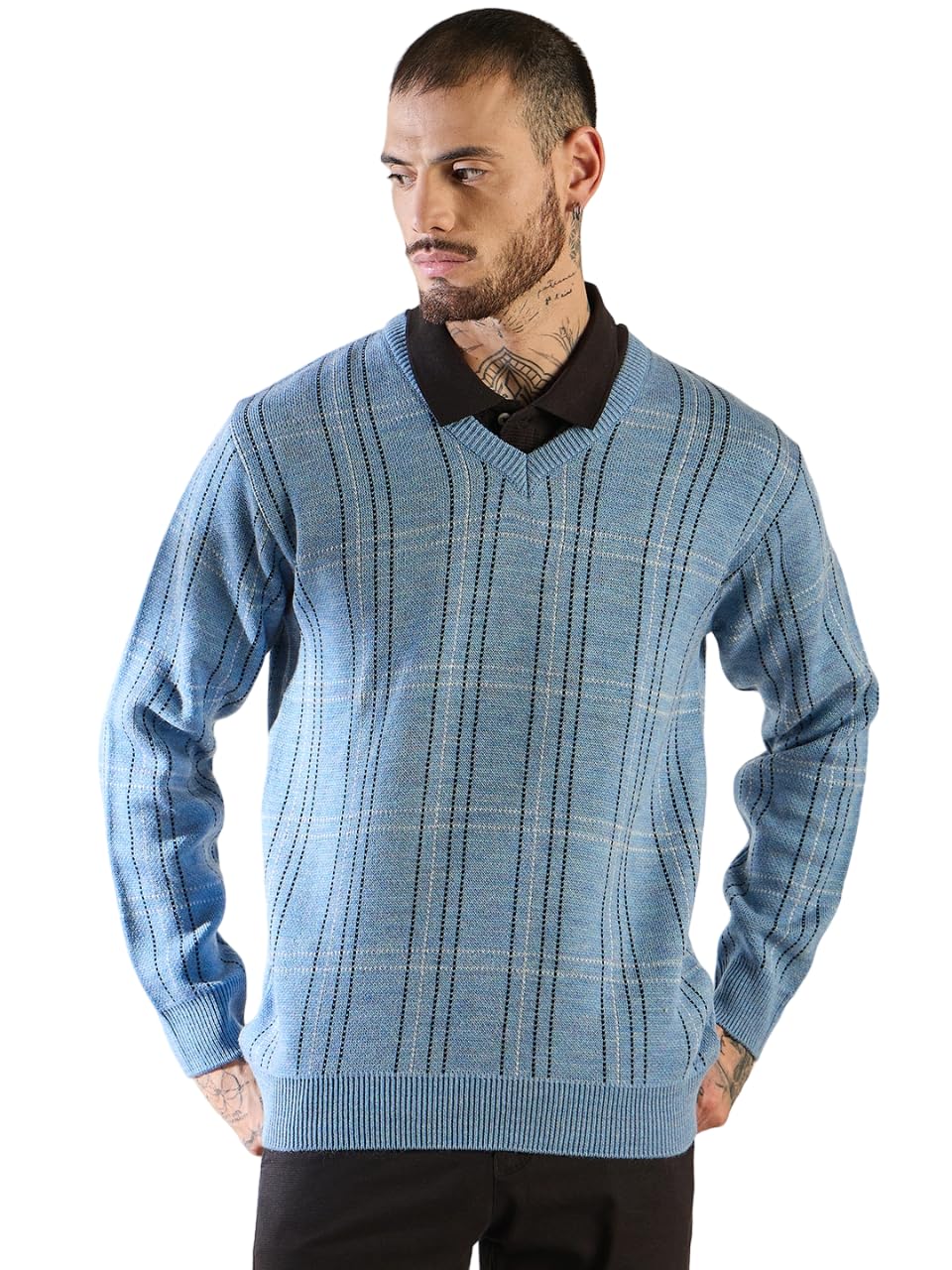 pivl Men's Winter V Neck Sweater - Warmth and Stylish-picture-25