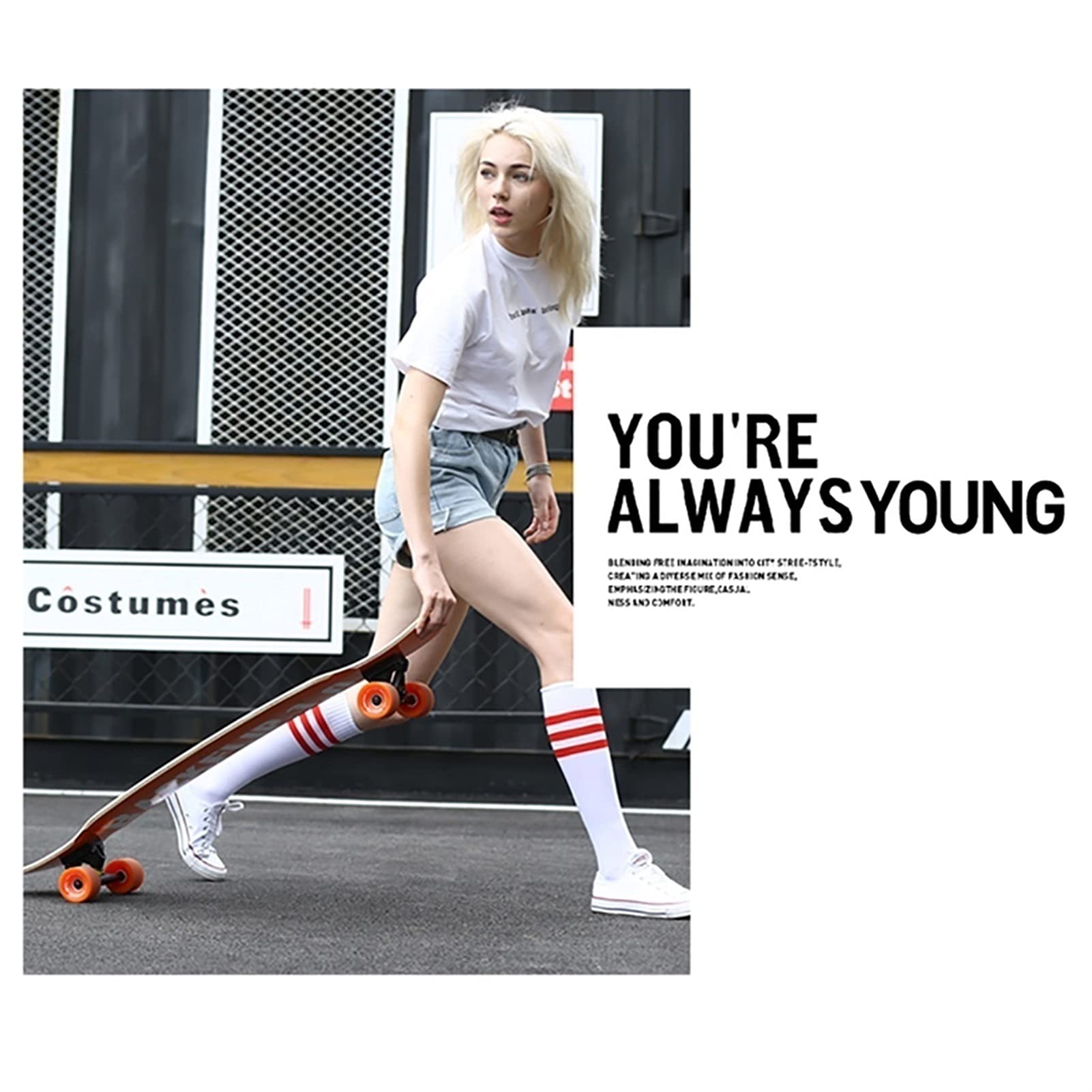 Amazon | スケートボード 42インチスケートボードデッキコンプリート