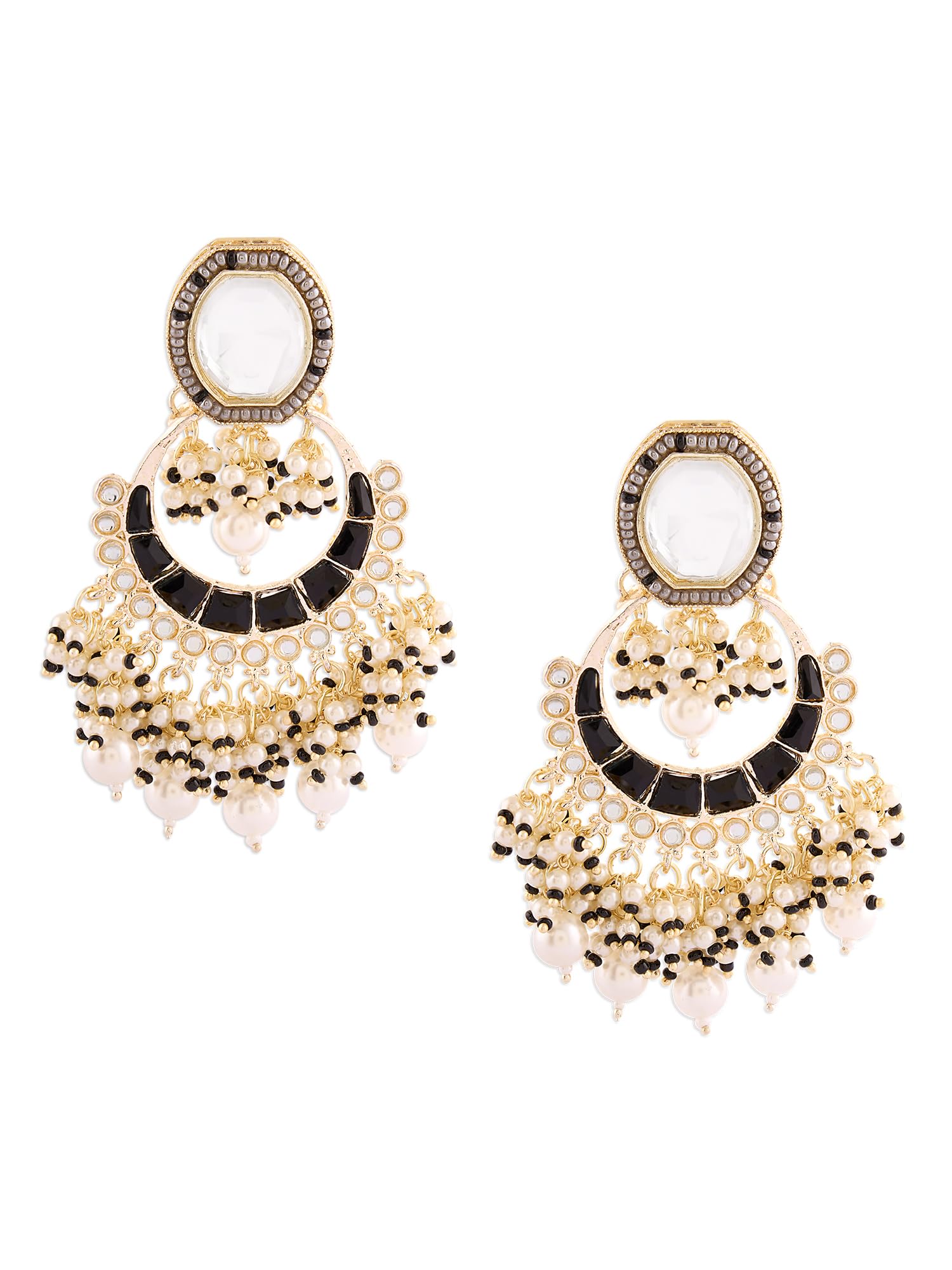 See full amazon price history chart for Zaveri Pearls Black Grey Stones Clustered Beads Crescent Traditional Chandbali Earring For Women-ZPFK17617 Zaveri Pearls Black Grey Stones Clustered Beads Crescent Traditional Chandbali Earring For Women-ZPFK17617 (B0CWV3FXR4) Amazon Price History, Amazon Price Tracker