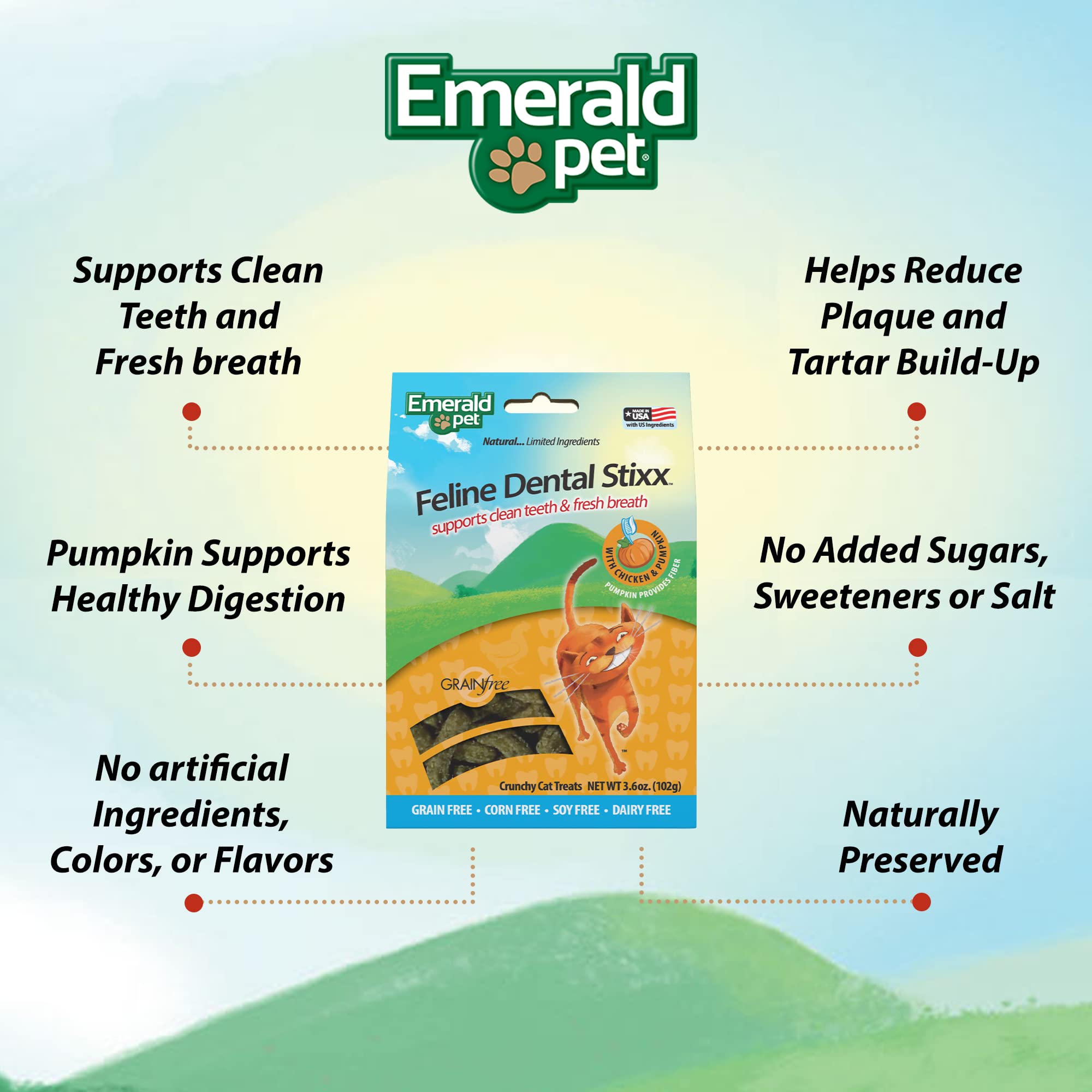 Emerald Pet, Leckerlis für Katzen, Rezept für Hühnchen und Kürbis, 90 ml