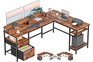 Furologee: L-Shaped Office Desk Set for Maximum Productivity