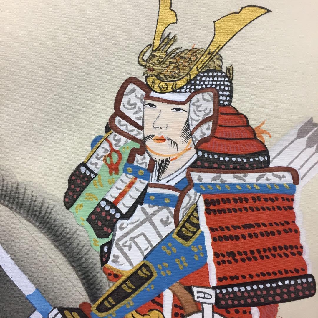 掛け軸 喜多川 東観作 武者 桐箱付き Amazon.co.jp: 掛け軸 喜多川 東観作 武者 桐箱付き : ホーム＆キッチン