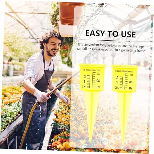 Miniatura 2 de Housoutil 3 Uds. Herramientas de buque de medidor de rociadores, tubos de ensayo de vidrio, herramienta de medición de agua de jardín, medidor de