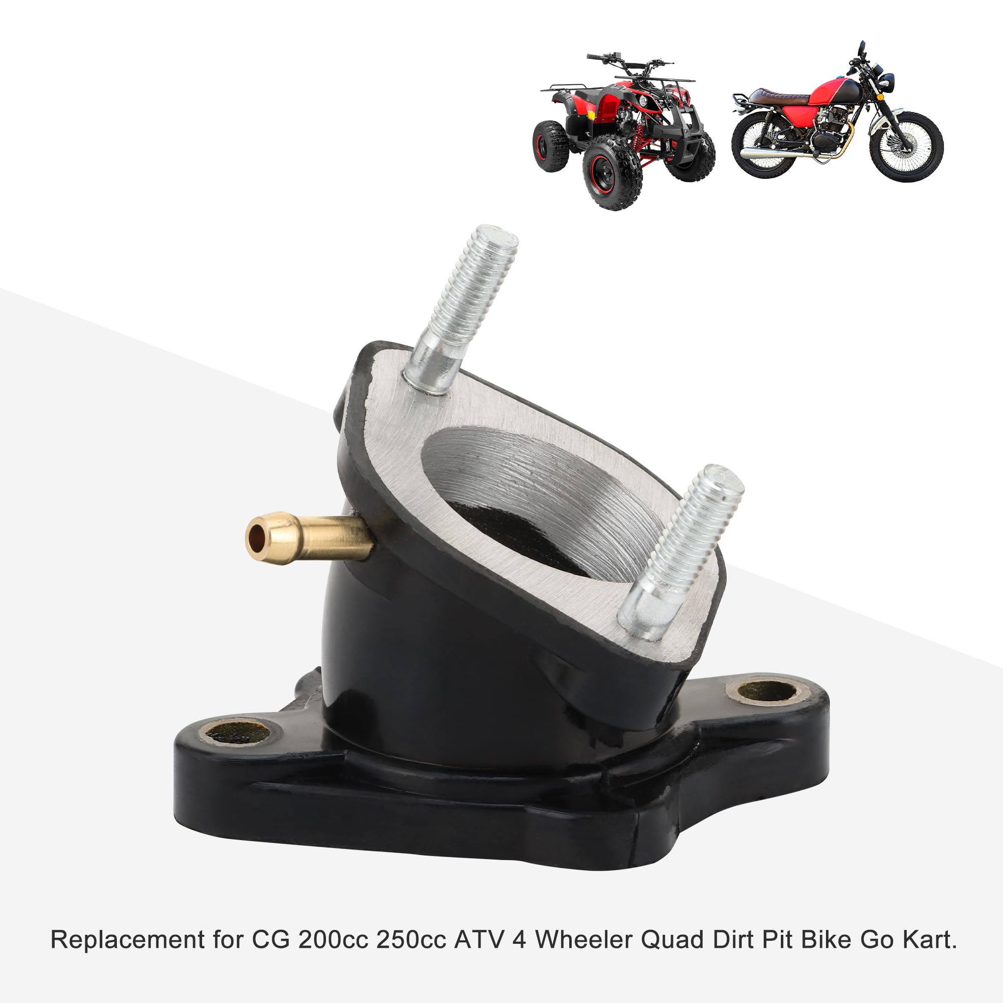 GOOFIT 30mm Tubo Collettore di Aspirazione Sostituzione per CG 200cc 250cc ATV 4 Wheeler Quad Dirt Pit Bike Go Kart