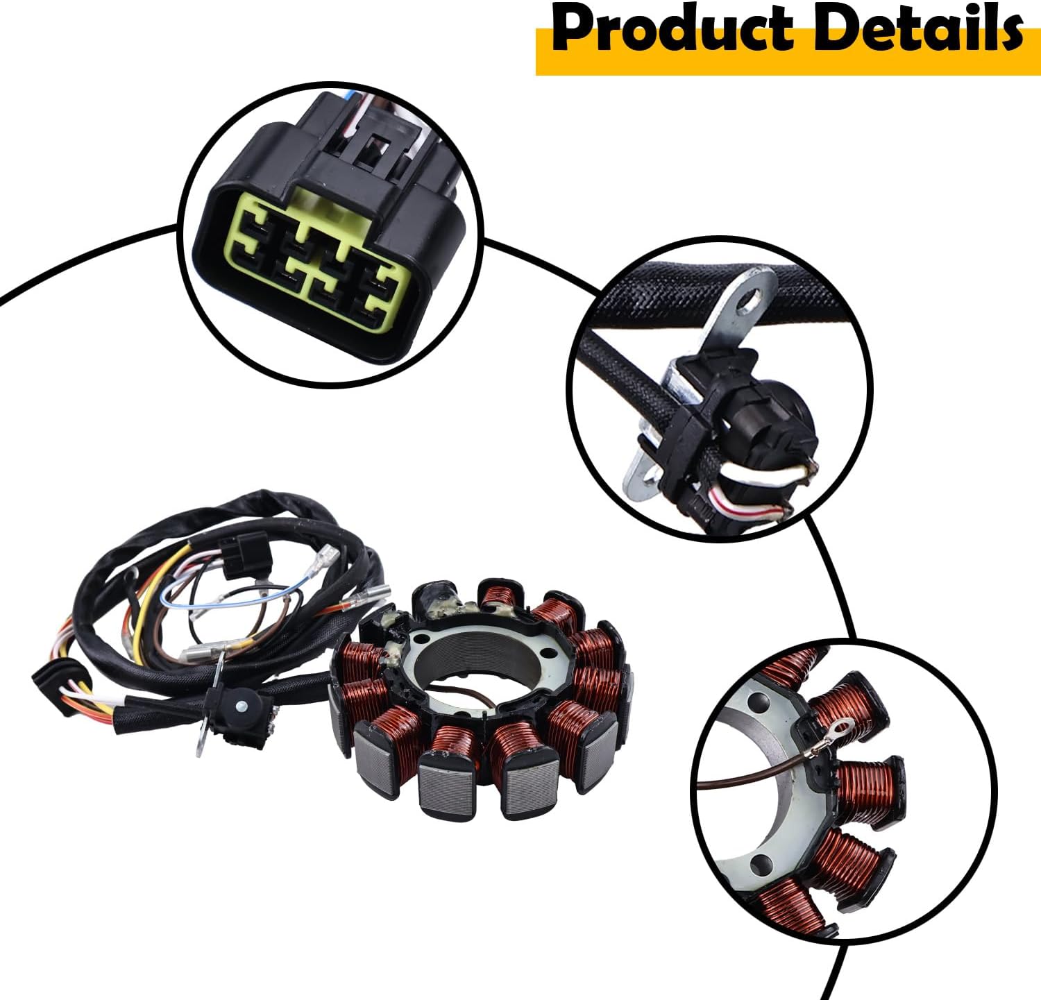 3087168 Stator Compatible with 1999-2004 Polaris Ranger Magnum Scrambler Sportsman ATP 400 425 500