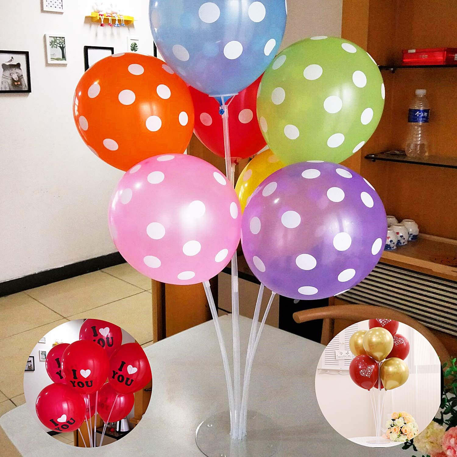 Ballon-Stick-Halter Set – Mit Stäben, Bechern, Basis & Clips, Ca. 71 Cm Hoch, Für Partys