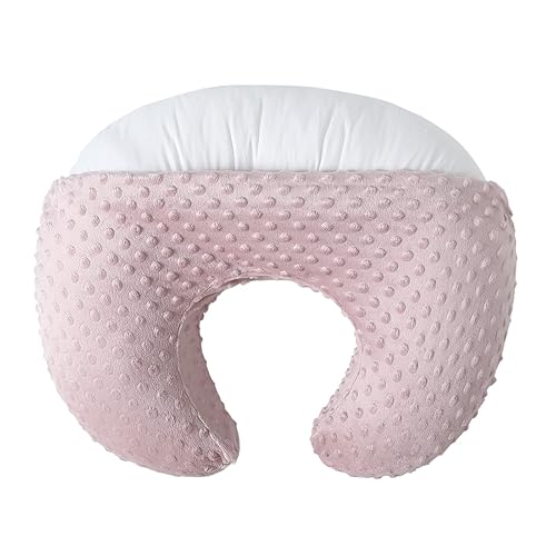 Almohada de lactancia con funda de almohada de lactancia para madres que amamantan, almohadas extra grandes y ultrasuaves para lactancia, para