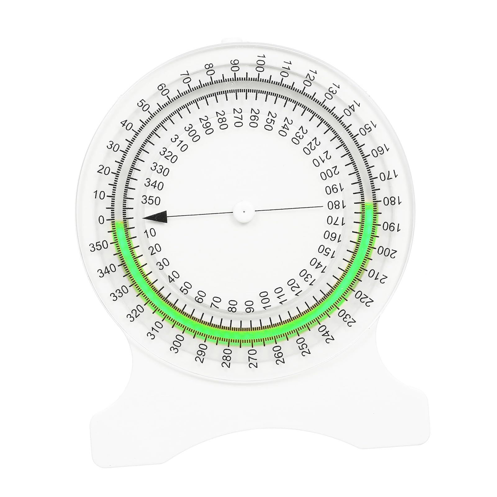 Inclinometer, Goniometer Joint Range of Motion Measuring Scale Bubble Inclinometer Clinometer Angle Measuring Instrument (Green)