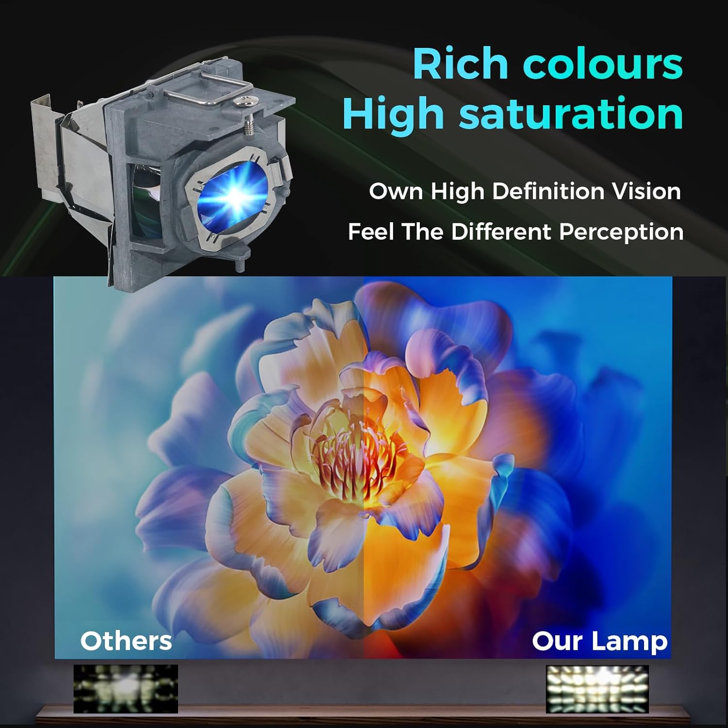 RLC-108 Hight Quality Replacement Projector Lamp Bulb for Viewsonic PA503S PA503X PG603X PS600X PA500S PS501X PA502XE PA502SE PA503XP PA503SP VS16905 VS16909 with Housing