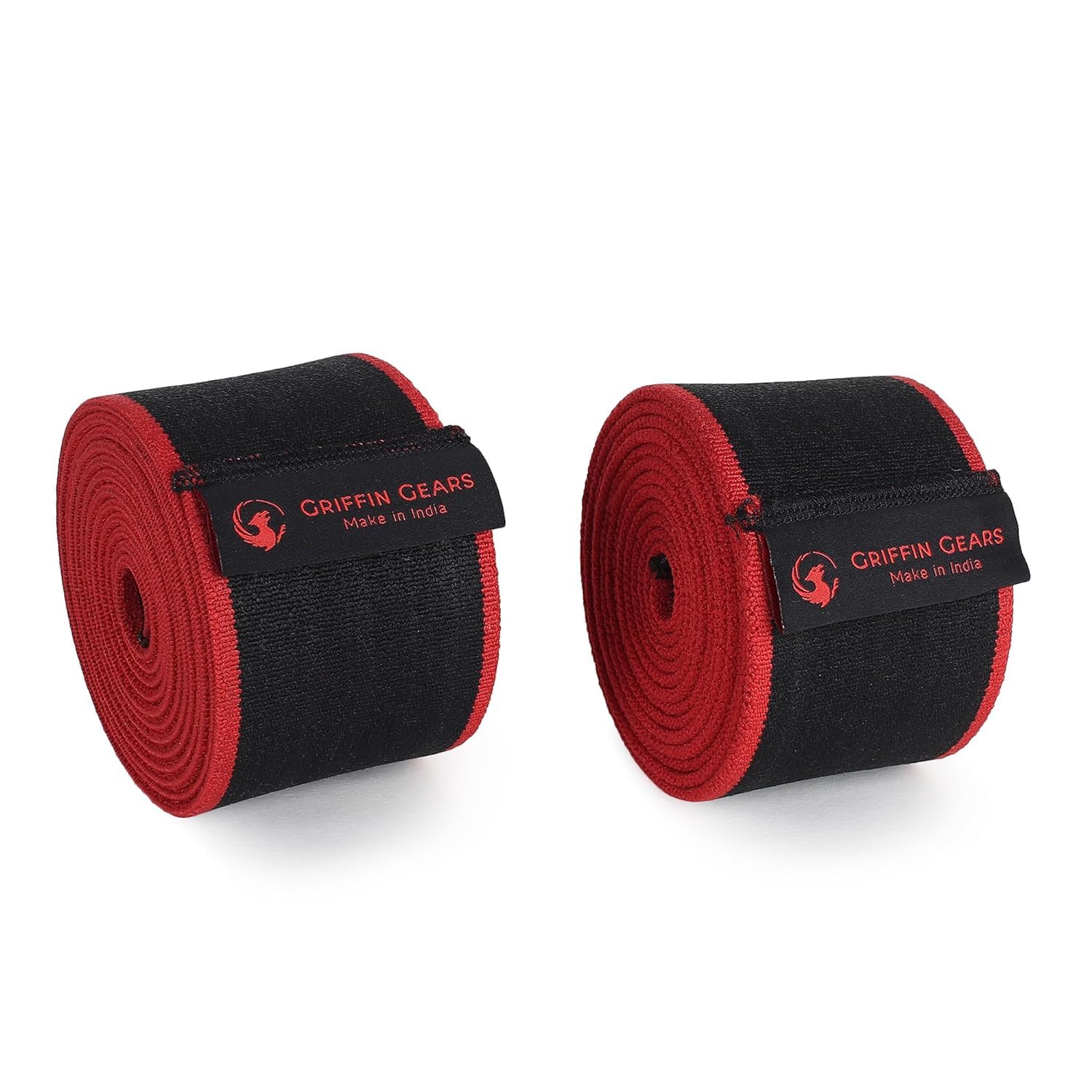 GRIFFIN GEARS Knee Support for Men - Knee Wraps - Knee Stabilizer - Unisex Knee Bands for Sports, Squats, and Heavy Lifting, Washable Fabric (2 Meters Long, Set of 1, Red) (B0D4QK96F1) Amazon Price History, Amazon Price Tracker