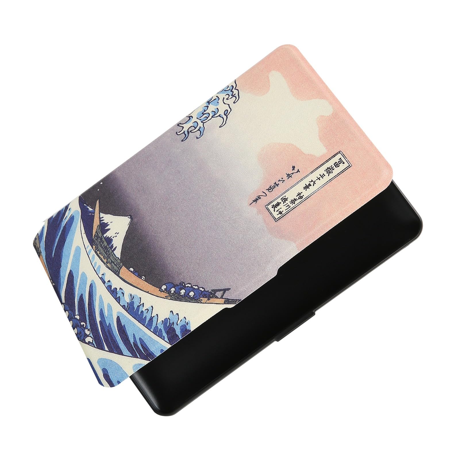 E-Book-Reader-Hüllen, Stilvolle Schutzhülle aus PU-Leder für den E-Reader Paperwhite123, Leichte Eleganz für Leser Unterwegs (Kanagawa Surfen)