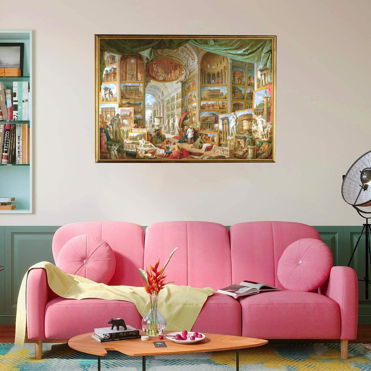 Jigsaw Puzzles for Adults 1000 Piece Gallery Views of Ancient Rome 27.56 x 19.69 Inch Jigsaw Puzzle for Adults Educational Game Challenge Toy 1000 Pieces Puzzle for Adult - Image 3