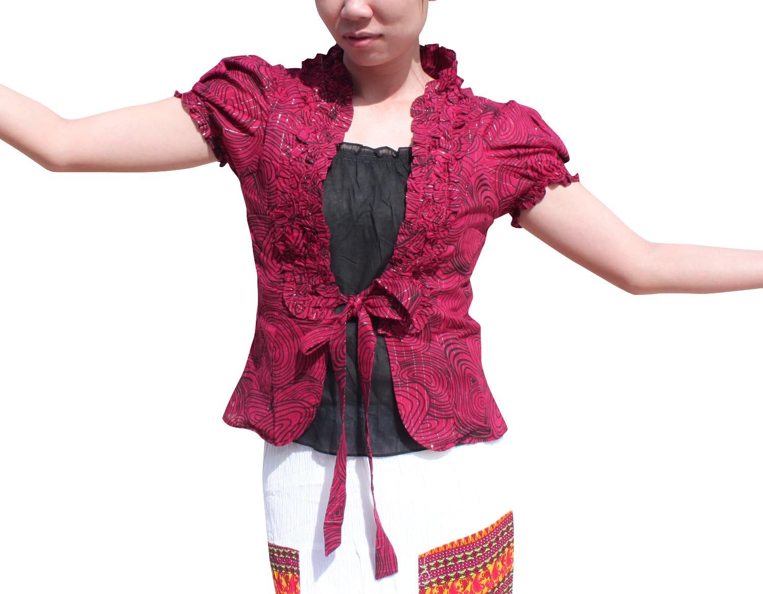 Full Funk Sweetie Doll Blouse and Inner Tube Design Shirt - Petite