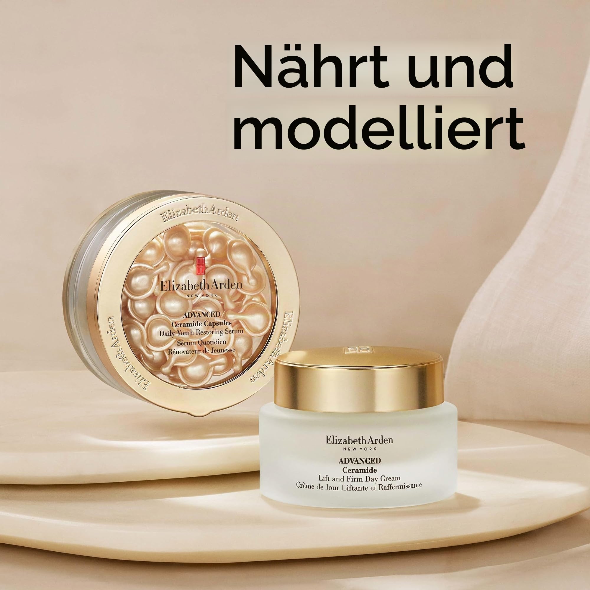 Elizabeth Arden - Advanced Ceramide – Liftende und straffende Tagescreme für das Gesicht – Hautpflege gegen Falten und Anti-Aging – feuchtigkeitsspendende Gesichtspflege, 50 ml
