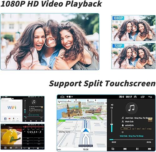 Miniatura 7 de Para radio Toyota Camry 2006-2011, Apple CarPlay Android 11 estéreo de coche con Android Auto 10.1 pulgadas, pantalla táctil Bluetooth, receptor de
