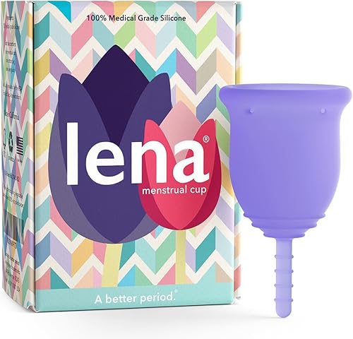 Miniatura 15 de Lena Copa menstrual – FDA Registered – Pequeñas – Normal Flujo – Rosa – Un Mejor período, No Model, L, Púrpura, 1 Gris (Large Gray)
