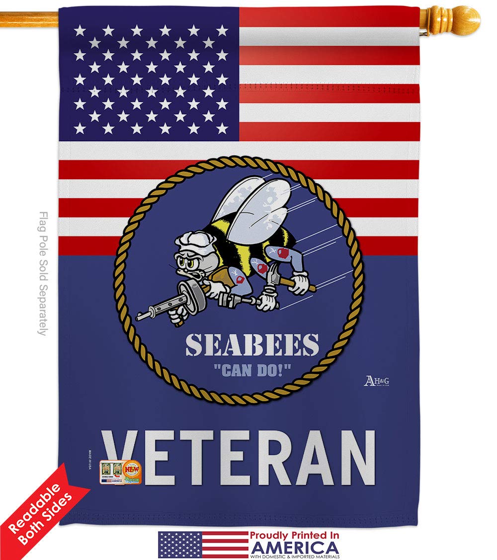 シービーズ☆米海軍特殊工作部隊☆US.NAVY☆EABEES ☆エナメル七宝製 Seabee Naval Nuclear Power Plant Unit Vietnam Era Navy Patch / CB