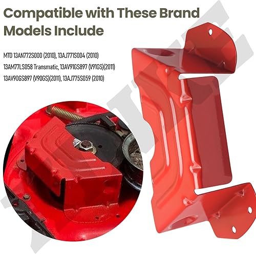 Miniatura 7 de 783-06424A-0638 - Cubierta protectora de correa de polea de husillo de cubierta compatible con MTD & Troy-Bilt & Craftsman cortacésped con cubiertas