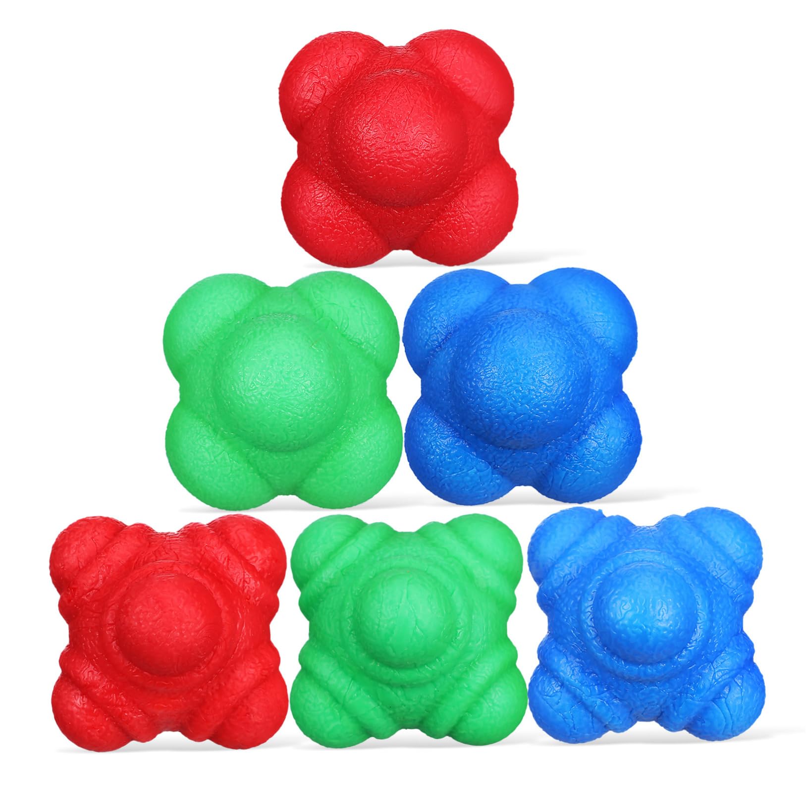SUPVOX Reaction Training Balls 6 Pack Reflex Balls for Hand Eye Coordination Sports Reaction Training Equipment