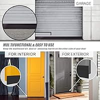 Vista 6 de Tope de puerta mejorado para un gran espacio. Espacio de cierre de puerta ampliado de hasta 1-2/5 pulgadas, para puertas de interior, exterior