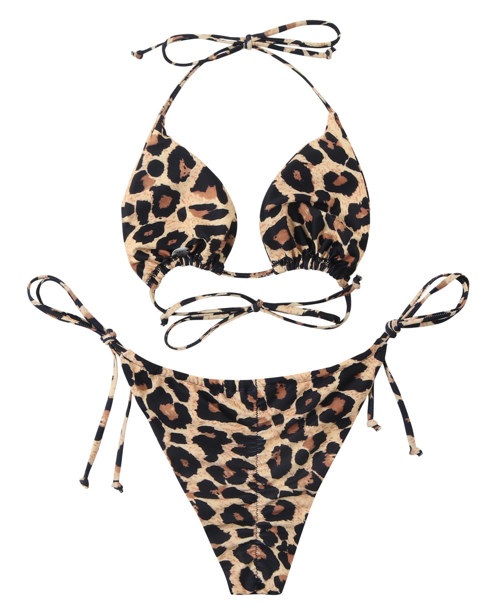 RXRXCOCO Bikini sexy brasiliano, da donna, set a triangolo, top bikini perizoma