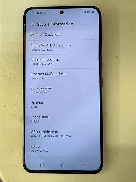 SAMSUNG Galaxy S22 Cell Phone, Factory Unlocked 128GB (Renewed), Black