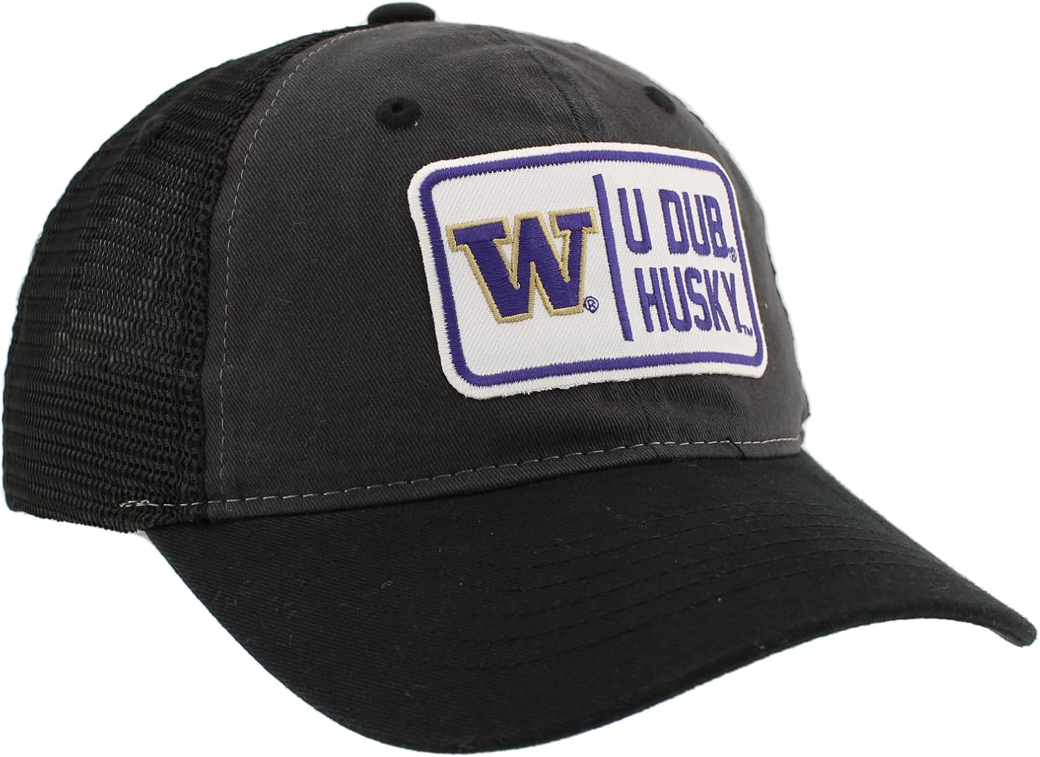 ZHATS Standard NCAA Officially Licensed Hat University Patch Defer Charcoal Black, Grey, One Size - Image 5