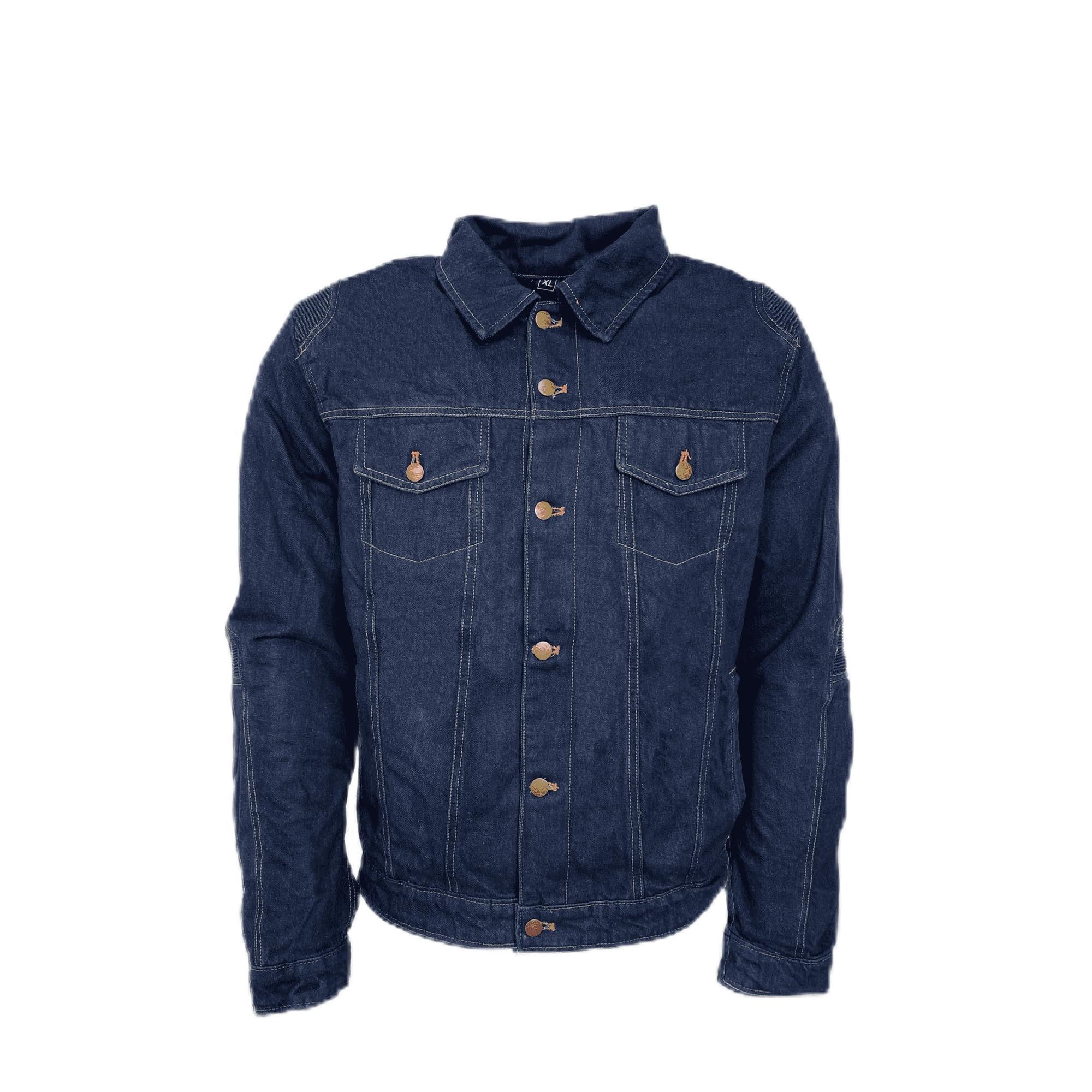 Xtron Bikewear Men's Blue New Motorcycle Denim Jacket Western Stylish Ce Approved Vintage Coat (As8, Alpha, L, Regular, Regular, )