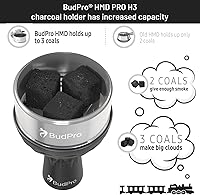 Vista 6 de Tazón de silicona para cachimba con ProH3 Shisha para gestión de calor de carbón