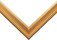 Vista 2 de Poster Palooza Marco de fotos contemporáneo de madera dorada antigua de 15 x 18 pulgadas, acrílico UV, respaldo de tablero de espuma y accesorios