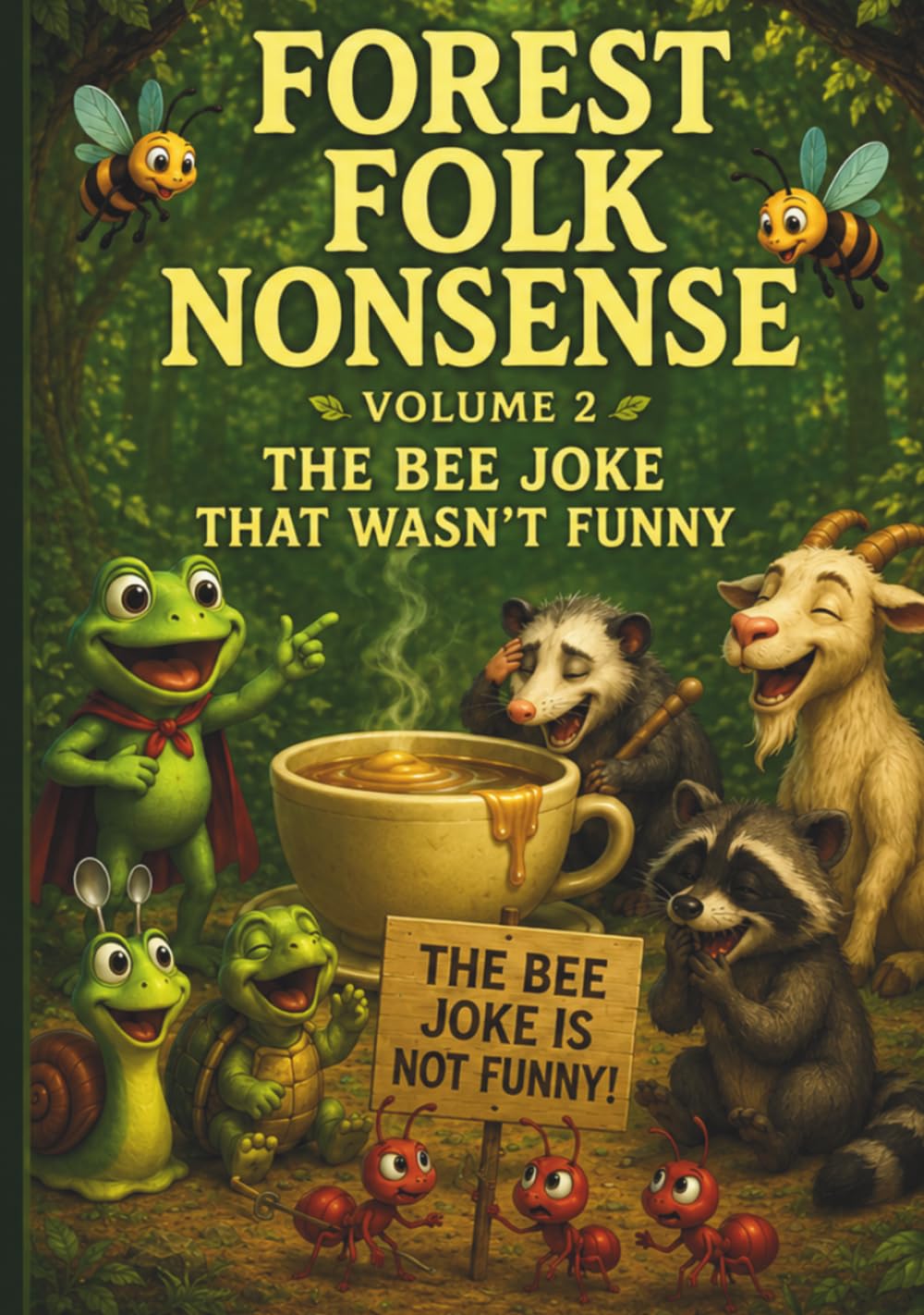 Forest Folk Nonsense: Volume 2 - The Bee Joke That Wasn't Funny: Whimsical Tales of Ridiculous Critters Making Mischief and Mayhem