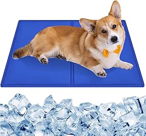 Tapis Rafraîchissant Pour Chien Et Chat 62x50cm - Auto-Refroidissant, Lavable, Léger - Pour Canapé, Voiture Ou Sol