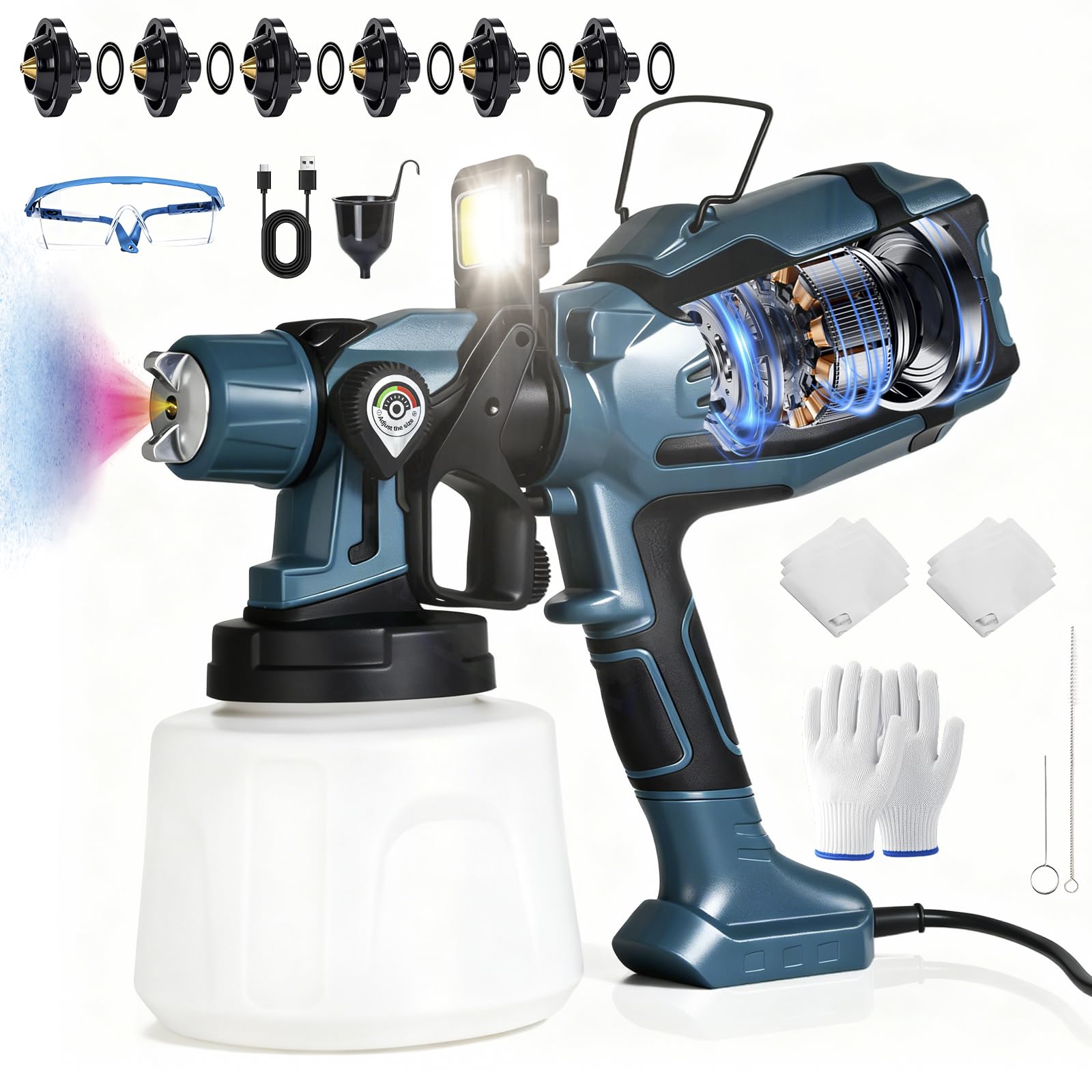 BRRBJGZ 1250W HVLP Sprayer