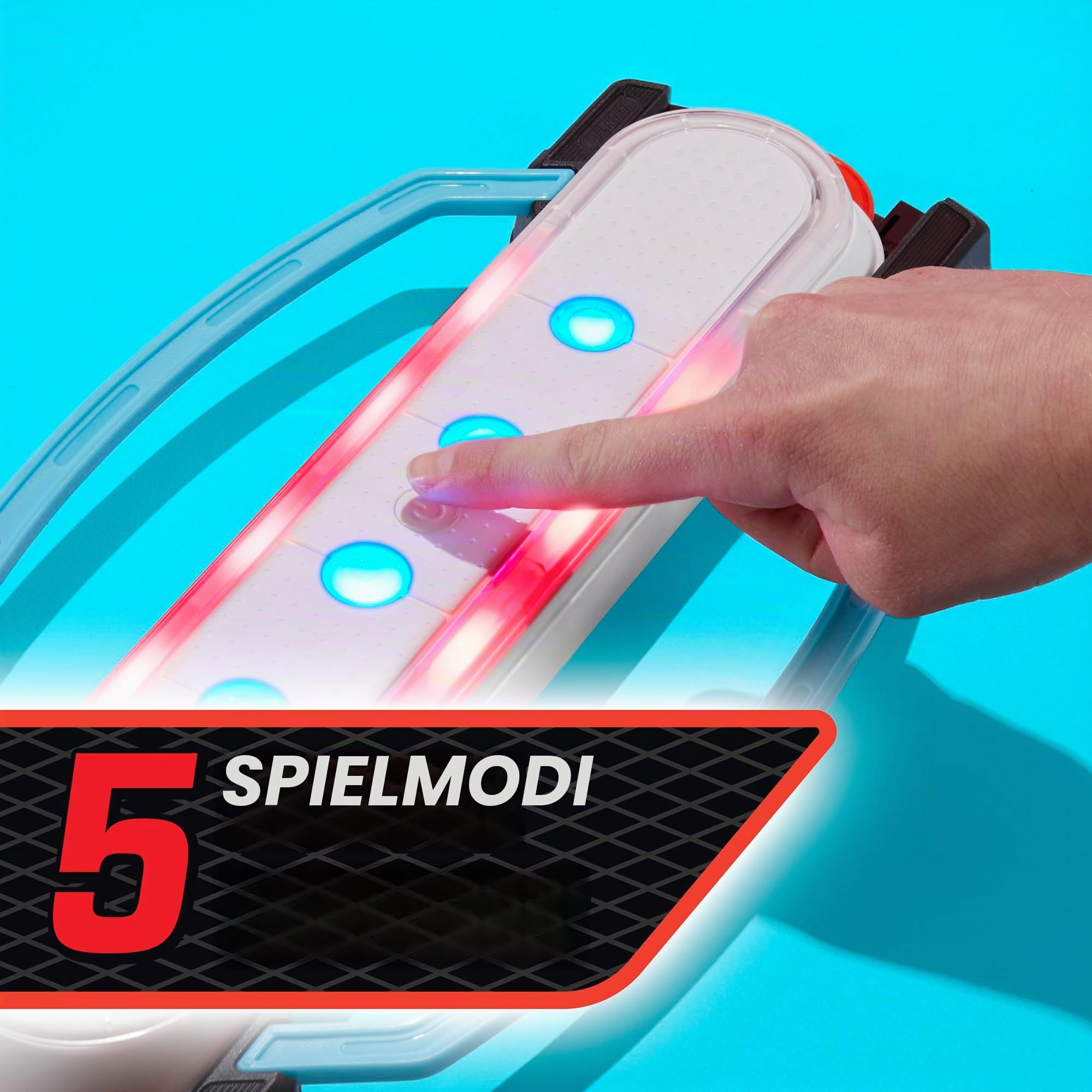 Hasbro Gaming Hypershot Elektronisches Tischhockey-Spiel, 5 Spiele in 1, Musik, Lichter und Geräusche, ab 8 Jahren, für 1 bis 2 Spieler, Brettspiele für Kinder