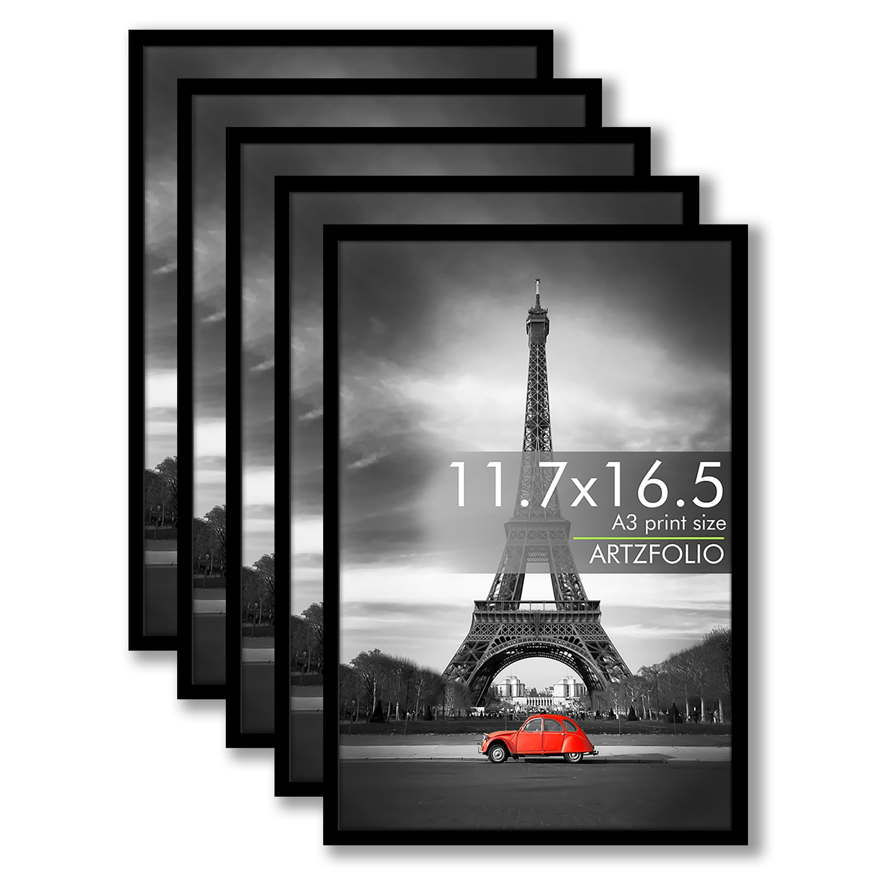 ArtzFolio Wall Photo Frame D596 | Extra Large Size Wall Photo Frames | Big Oversize Picture Frames Bedroom, Home & Office | Black | Set of 5 | A3 Size | 11.7x16.5 inch (30x42 cms)-image-21