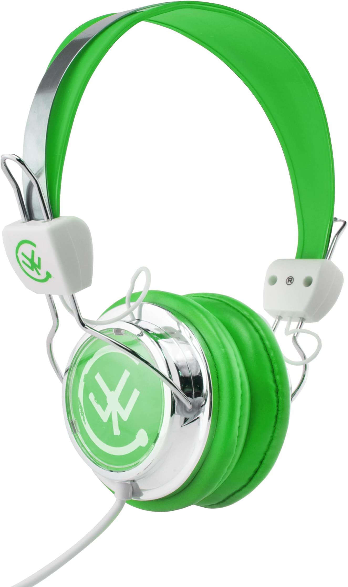 Zip Kids Childrens Lightweight DJ Style Headphones (Green)