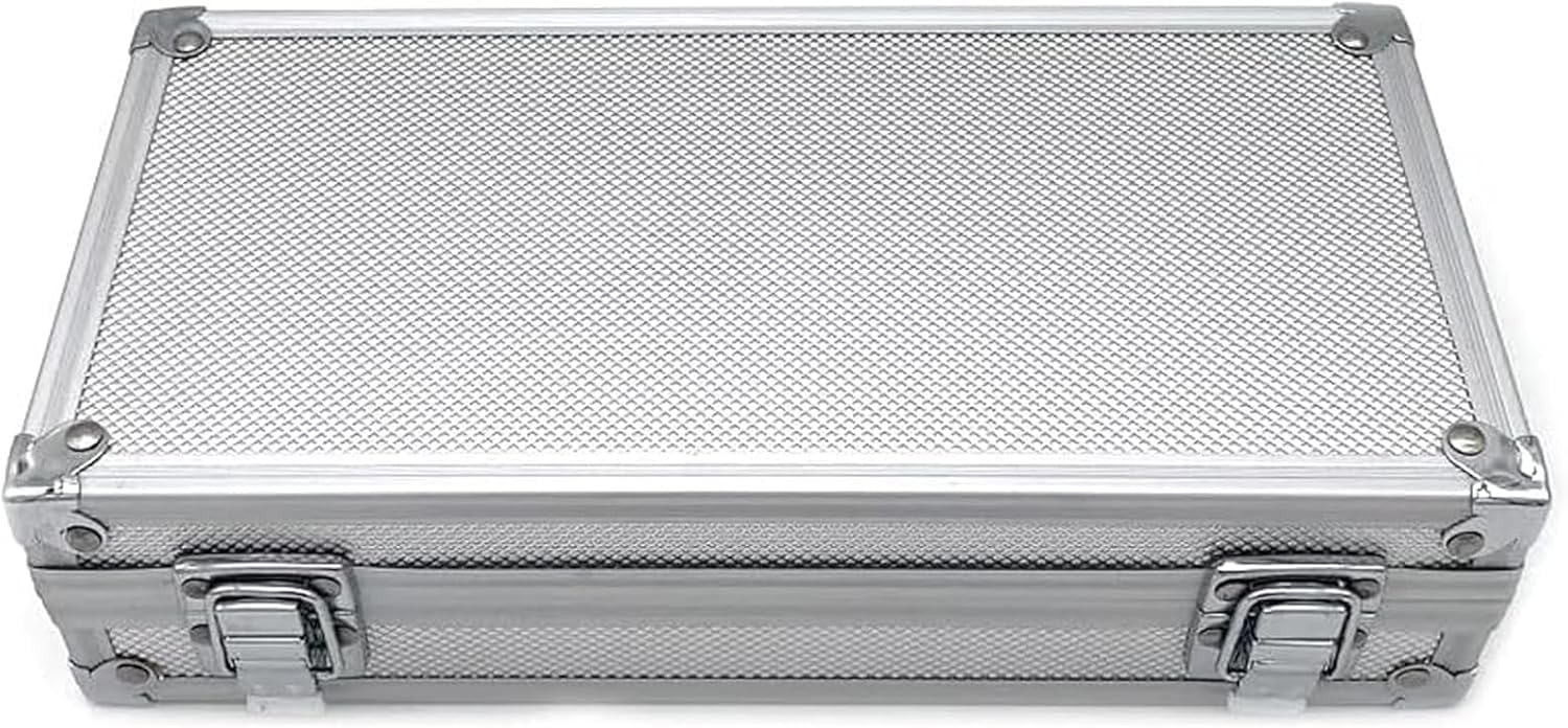 Ensemble De Prismes Ophtalmiques, Kit De 16 Prismes Individuels avec Étui en Aluminium, Outil De Test Optique Portable Au Format Compact pour Les Cabinets Doptométrie Et Les Espaces De Formation