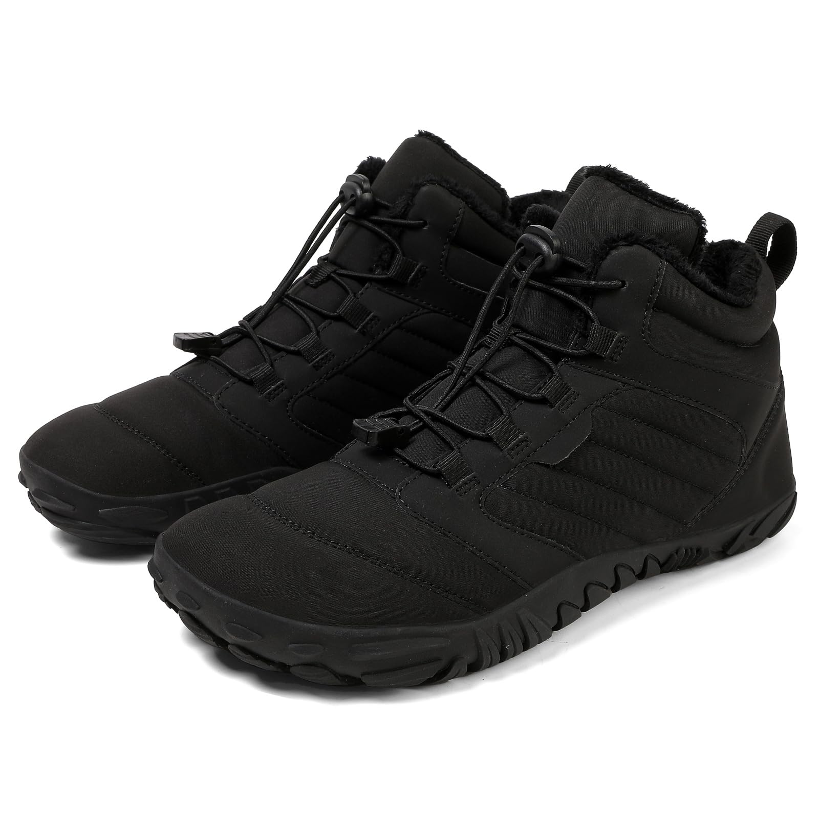 Barfußschuhe Winter Herren Damen Winterstiefel Wasserdicht Winterschuhe Rutschfeste Barfuss Schuhe Warm Gefüttert Schneestiefel