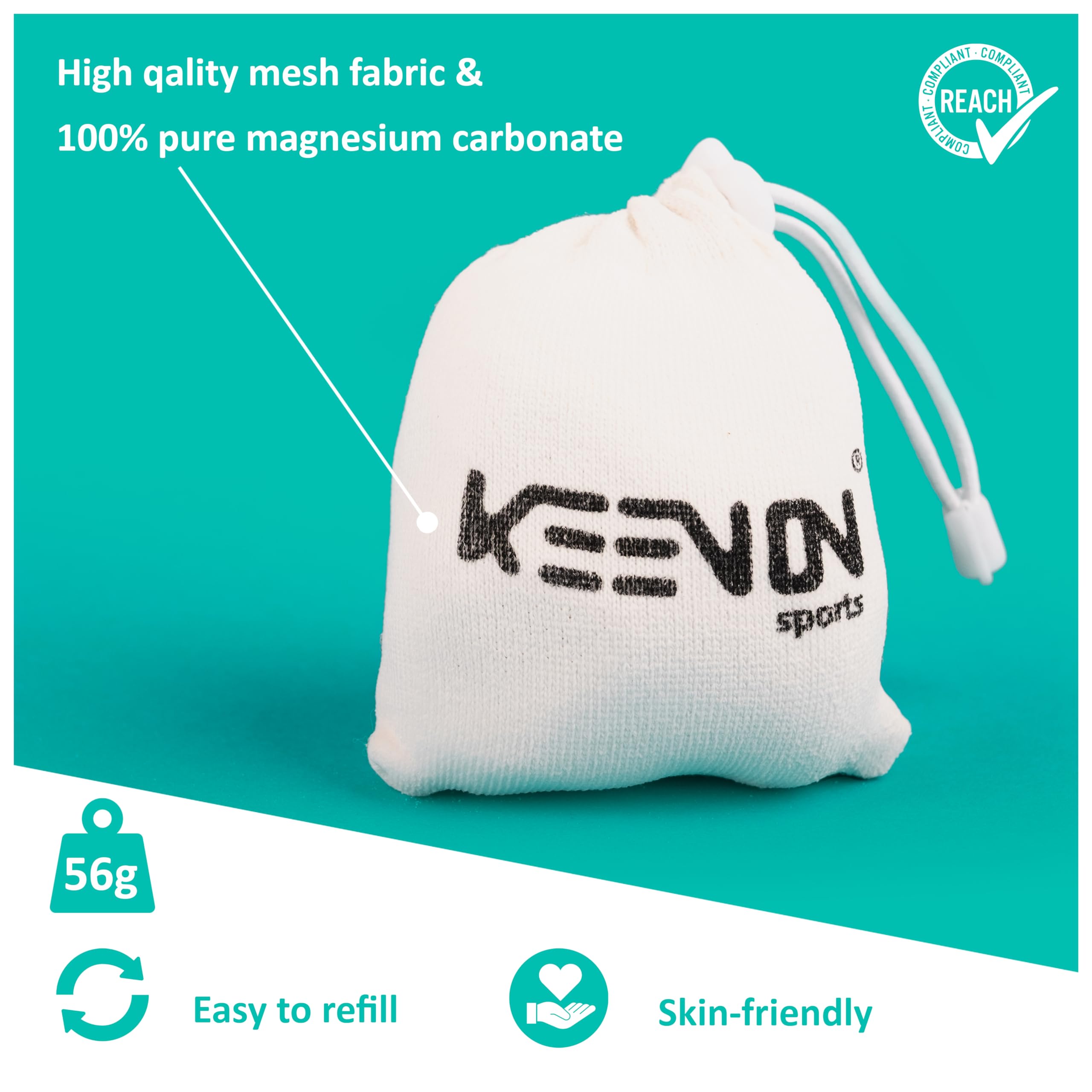 KEENON SPORTS Boulder & Accessoires d'escalade – Sac à magnésie, boule de magnésie et brosse à boulder en bois en kit ou à l'unité – Sac en magnésie pour un maintien sûr